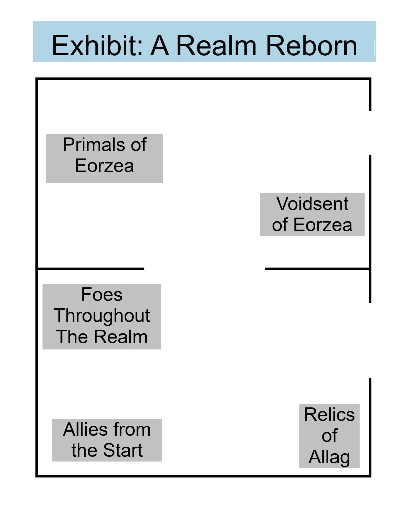 A Realm Reborn Exhibit Map